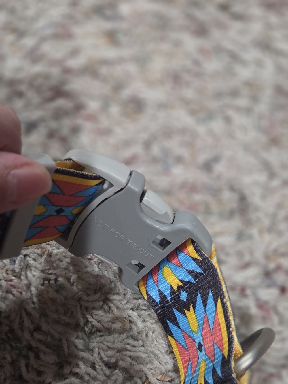 Coastal Patterned Large Dog Collar - Picture 9 of 11